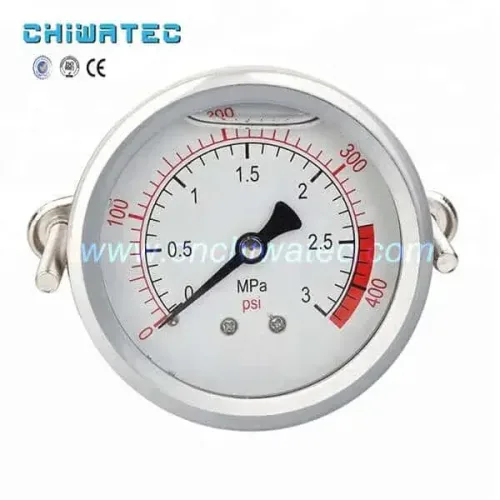 Pressure gauge oil filled